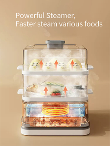 2024 nouveau design sans BPA <span class=keywords><strong>cuiseur</strong></span> à <span class=keywords><strong>vapeur</strong></span> électrique alimentaire légume <span class=keywords><strong>cuiseur</strong></span> à oeufs dispositif de cuisson à la <span class=keywords><strong>vapeur</strong></span> 3 niveaux - Product Image 4