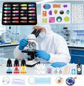 Kit de Bijoux de Noël en Résine UV DIY, Fabrication Artisanale, Époxy Transparent Dur à Durcissement Rapide, Moules en Silicone, Pendentifs, Boucles d'Oreilles, Porte-clés - Product Image 3