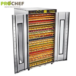 Mất Nước 100Kg Công Nghiệp Trái Cây Cá Thịt Khô Máy 24 Khay Thực Phẩm Dehydrator