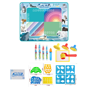 高品质卡通极地动物儿童帆布板大尺寸神奇水涂鸦垫儿童绘图玩具 - Product Image 6