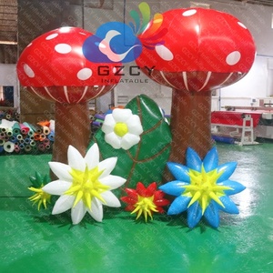 GZCY INFLATABLE, Decoración Inflable para Fiestas Temáticas del País de las Maravillas, Hongo y Flor Inflables con Luces LED, Material de Nailon Oxford, Decoración para Exteriores - Product Image 4