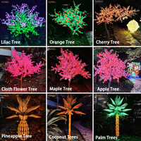 TOPREX Arbre artificiel de cerisier Sakura de 3 m pour intérieur, fausse plante japonaise haut de gamme avec LED jaunes, idéal pour centre de table événementiel