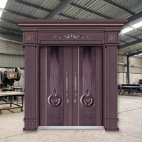 Portes d'entrée en fer massif TECHTOP, portes principales résidentielles, portes de l'église, design de portail en fer