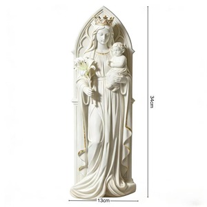 Statue en résine de la Vierge <span class=keywords><strong>Marie</strong></span> - Ornement de décoration haut de gamme pour la maison, sculpture personnalisée par Bozhi Art - Product Image 6