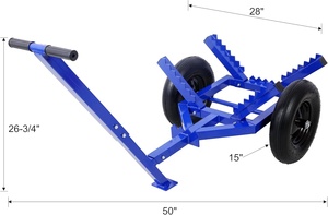 440 libbre Log Dolly <span class=keywords><strong>con</strong></span> gancio e catena portabagagli ATV Log Cart a mano <span class=keywords><strong>ruote</strong></span> pneumatiche da 16 pollici - Product Image 4