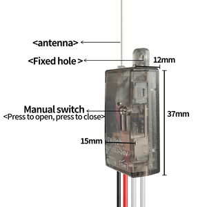 <span class=keywords><strong>Mini</strong></span> không dây chuyển đổi từ xa 433MHz DC 3.7-24V 2A chuyển đổi không dây khô liên hệ với ẩn cài đặt - Product Image 4