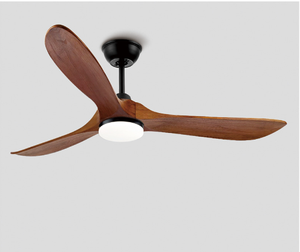 Retro große Decken ventilator Fernbedienung Holz klingen Fans Kronleuchter Wohnzimmer Schlafzimmer Hotel 3 Blatt Decken ventilator Pendel leuchte - Product Image 3