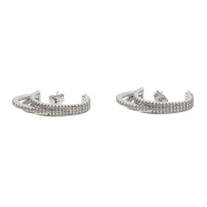 Micro Pave Cz <strong>Top</strong> Quality Stud <strong>Earring</strong> 2023 New Design Long Stud <strong>Top</strong> to Botton Customize Cz Jewelry - Product Image 4