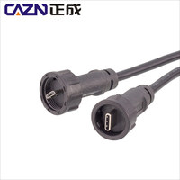Cable micro USB de bloqueo rápido a RJ45 8p8c, montaje de panel de pared hembra a macho, PCB, resistente al agua, RJ45