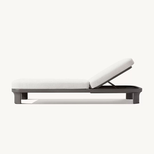 Chaise longue de plage portable en aluminium imperméable pour l'extérieur, lit de jour, mobilier d'extérieur pour villa, hôtel, hôpital, salle de sport - Product Image 6