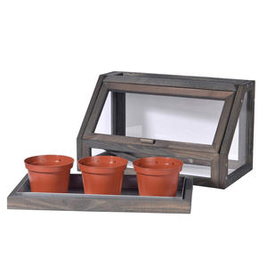 <span class=keywords><strong>Serre</strong></span> à fleurs <span class=keywords><strong>en</strong></span> <span class=keywords><strong>bois</strong></span> moderne, <span class=keywords><strong>mini</strong></span>, écologique, facile à assembler, pour la plantation <span class=keywords><strong>en</strong></span> intérieur <span class=keywords><strong>et</strong></span> <span class=keywords><strong>en</strong></span> extérieur, pour les amateurs de jardinage moderne - Product Image 3