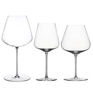 Тонкие хрустальные бокалы для вина красный Шелковый стебель с черной основой элегантные бокалы для вина тонкие бокалы - Product Image 2