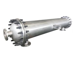 เครื่องแลกเปลี่ยนความร้อนแบบท่อเหล็กกล้าไร้สนิม 304 อัตโนมัติ ยี่ห้อ Ravi Industries พร้อมมอเตอร์และตลับลูกปืน รองรับแรงดันไฟฟ้า 380V/220V ความจุการไหล 50 แกลลอนต่อนาที สำหรับน้ำ - Product Image 1