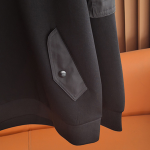 秋冬新款棉混纺印花时尚休闲超大号高档男士连帽运动衫 - Product Image 3