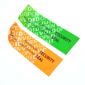 Stiker Label kertas VOID cetak Logo warna hijau dari pabrik OEM - Product Image 2