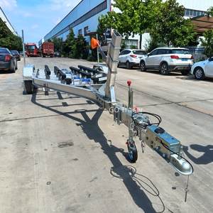 Remorques pour bateaux en aluminium 3000KG GTM Remorques pour bateaux pontons Remorques pour bateaux à pont avec freinage électrique avec jantes en alliage d'aluminium - Product Image 3