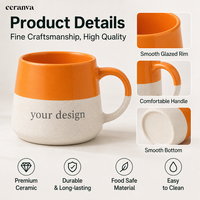 Tasses à café en céramique personnalisées, nouveau design, vente en gros, haute qualité, tasses à thé en céramique bicolores gravées au laser pour cadeaux