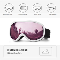 Lunettes de ski personnalisées avec logo, protection UV400, lunettes de sécurité pour snowboard, verres polarisés miroir, lunettes de sport de neige OEM, prix de gros