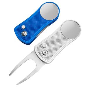 Outil de motte de golf personnalisé OEM avec alliage de zinc et poignée en aluminium cadeau d'affaires portable et durable pour les sports de golf - Product Image 1