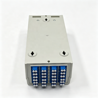 Boîtier de terminaison fibre optique 48 cœurs mural en PP avec adaptateur LC pour distribution télécom FTTH