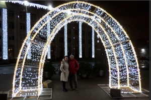 Festival di natale ha portato <span class=keywords><strong>le</strong></span> luci ad arco di strada all'aperto grandi lampade decorazioni di illuminazione - Product Image 4