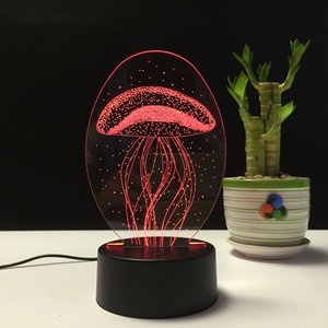 Lámpara LED de Ilusión Óptica 3D Moderna, Lámpara de Noche con Figura de Acción de <span class=keywords><strong>Anime</strong></span> que Cambia de 7 Colores, Juguete Creativo para Sala de Estar, Regalo de Navidad - Product Image 1