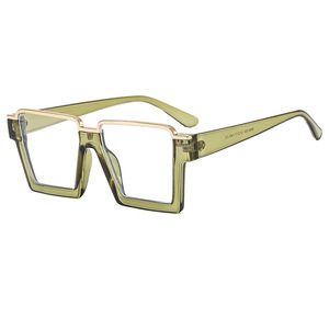 Gafas Ópticas Psn Square Metal Half Rim con Lentes de Policarbonato Negras Extra Anchas Unisex 2024 - Product Image 5