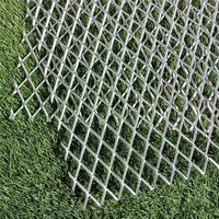 Paneles aplanados 304 de acero inoxidable con espesor de 3 mm Swd SWD 25 mm LWD 40 mm de malla de metal expandida
