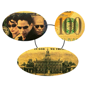 Billetes de Banco de Polímero con Diseño Personalizado de la <span class=keywords><strong>Película</strong></span> Matrix, Recuerdo de EE. UU., Billetes de Banco Chapados en Lámina de Oro, Producto de Artesanía Metálica - Product Image 6