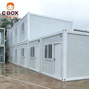 Cbox Bâtiment de bureau modulaire écologique à 2 étages en acier Hôtel mobile Bar Dortoir pour travailleurs Maison préfabriquée en conteneur à plat - Product Image 3