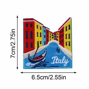 Parche Bordado Termoadhesivo con Temática Urbana: Ciudad de México, San Francisco, Estados Unidos, Japón, Londres, Alemania - Product Image 6