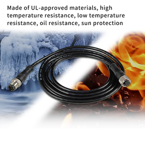 M12パネルコネクタ<span class=keywords><strong>4</strong></span>ピンコード付きPCB 5ピンメタル12ピン男性ML2 5ピン防水8ピン2ピンケーブルIP68 PEBComeetorオープン電気 - Product Image 5