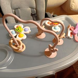 Children's Unisex <b>Silicone</b> Tabletop Toys <b>Bead</b>-Wrapped 7-12 Months Early Education Puzzle Game Set - Product Image 1