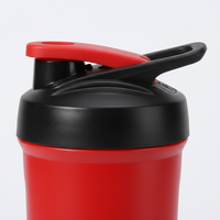 Bouteille shaker isotherme à double paroi en acier inoxydable de 24 oz, anti-fuite, pour protéines, idéale pour la salle de sport et le fitness