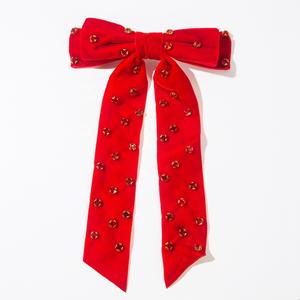 Nuevo Lazo para el Cabello Estilo Coreano con Pedrería, Clip de Resorte, Lazo de Doble Capa, Encanto Femenino, Accesorio para el Cabello de Alta Calidad - Product Image 5