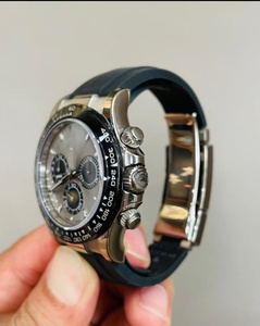 Orologi di Lusso con Cristallo Zaffiro Luminoso, <span class=keywords><strong>Timer</strong></span> Multifunzione, 42mm, Acciaio Inossidabile 904L, Orologi da Polso Hiphop per Uomo - Product Image 3