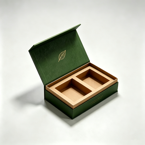 Boîte cadeau à thé rigide magnétique OEM avec couvercle rabattable, insert en carton et logo en feuille d'or – Emballage écologique pour marques de thé - Product Image 1
