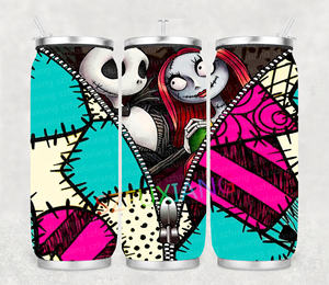 Personnage de film d'horreur <span class=keywords><strong>Jack</strong></span> et Sally design enfants Soda <span class=keywords><strong>Cola</strong></span> peut en acier inoxydable double paroi sous vide gobelet Halloween - Product Image 3