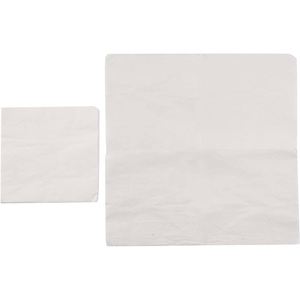 Serviettes en papier jetables 2 plis 10x10'' fabriquées en usine, rouge et blanc - Fournitures de fête, serviettes de cocktail, décorations, sac fabriqué au Cambodge - Product Image 5
