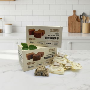 7 céréales complètes ajoutées, collation à haute valeur nutritive, texture dure, Mamamiya 360g, biscuits compressés au natto de yoga en boîte pour les femmes enceintes - Product Image 1