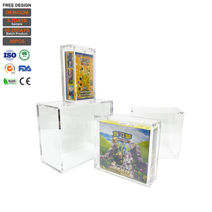Estuche Protector Magnético Grueso Personalizado para Tarjetas Doradas del 25º Aniversario, Caja de Exhibición de Acrílico Transparente para Colección de Cajas de Sobres TCG - Product Image 1
