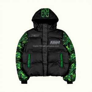Wholesale Custom Winter Coat Bubble Quilted Puffer <b>Jackets</b> Cut and Sew Removeable Hooded <b>Men</b> Winter Down <b>Jacket</b> - Product Image 1