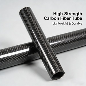 Tube en fibre de carbone SHENYU 3K à tissage sergé brillant, haute rigidité, usiné CNC, usage industriel - Product Image 3