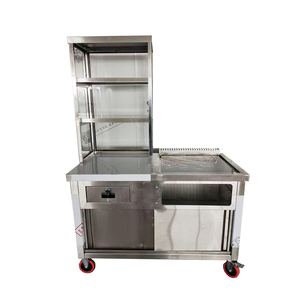 VICTORY acier inoxydable mis en place un décrochage snack chariot lait thé chariot camion de nourriture avec four unique pour les fournitures de restaurant d'hôtel - Product Image 4