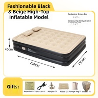 Matelas pneumatique VOSSER avec pompe intégrée, 18 pouces, auto-gonflant en 3 minutes, portable, moderne, en polyester, taille Queen, pour le camping et la maison