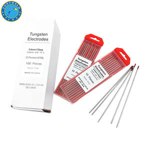 WT20อิเล็กโทรดทังสเตน TIG 2% <span class=keywords><strong>3</strong></span>/32ที่มีขนาด175มม./150มม. 1000A สีแดง10แพ็ค - Product Image 3