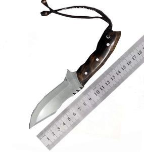 <span class=keywords><strong>Cuchillo</strong></span> de Camping Hecho a Mano de Acero J2 de Alta Calidad, Hoja de Punta Clip de Espiga Completa, Funda de Cuero Personalizable, Madera de Palisandro OEM, DIY, 1 Año de Garantía - Product Image 2