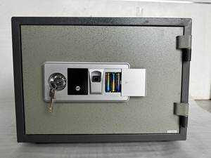 振動警報機能国際防火評価デュアルドア指紋耐火家庭用安全セキュリティボックス - Product Image 3