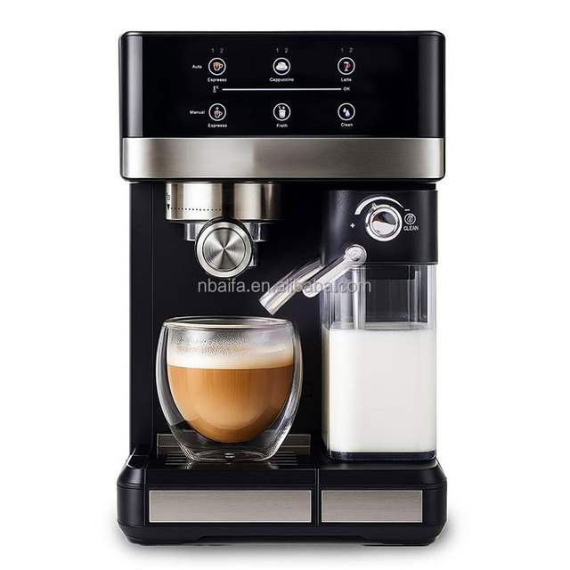 Aifa 4 Cup LED Display Potable Digital Automatic Espresso Italian Turkish Drip-drop Coffee Makers Electric Coffee Machine