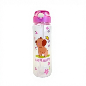 Botella de Agua Infantil de Acero Inoxidable Capibapa con Aislamiento Térmico de 24 Horas, Diseño de Dibujos Animados, para Uso Escolar, 500 ml - Product Image 3